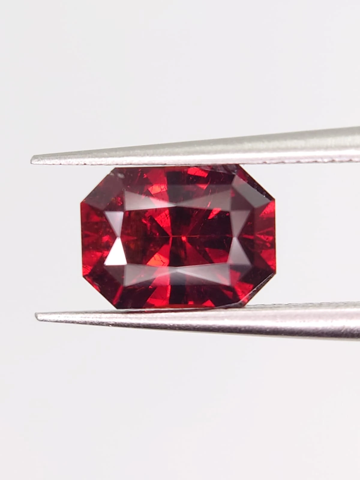 2.62ct Natural Malaya Garnet Fancy Cut From Tanzania — view 2